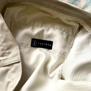 PGA Tour khaki golf shorts. Size 34. Excellent condition. Golf pocket